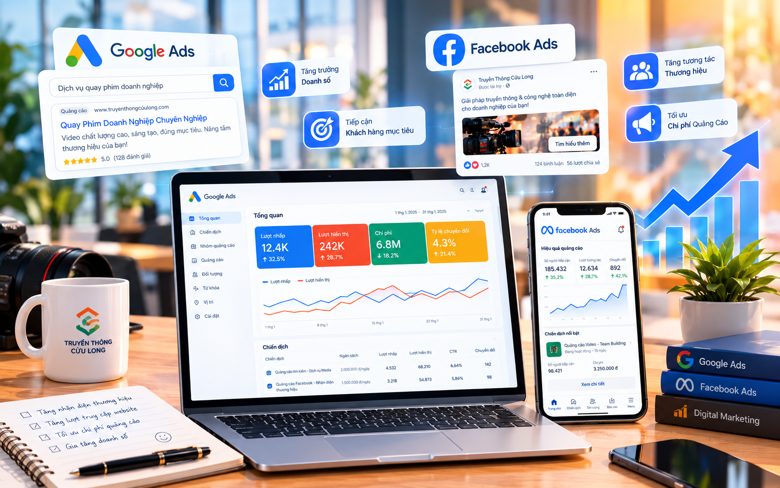 Quảng Cáo Google Ads & Facebook