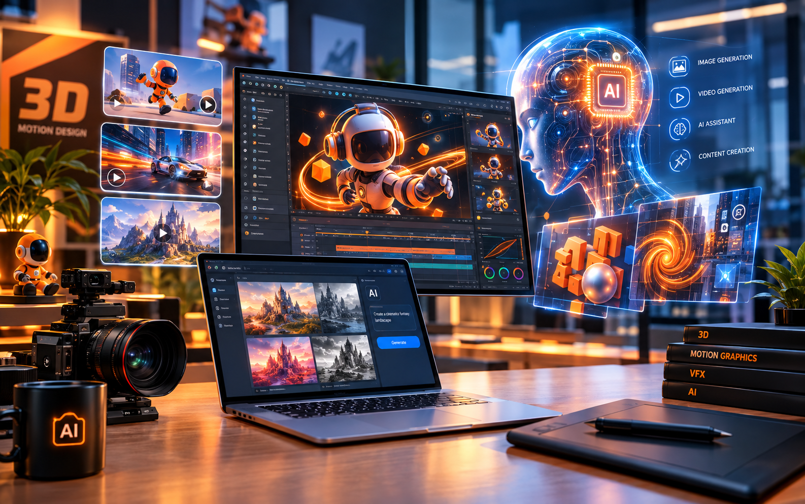 3D Motion Design & AI Studio