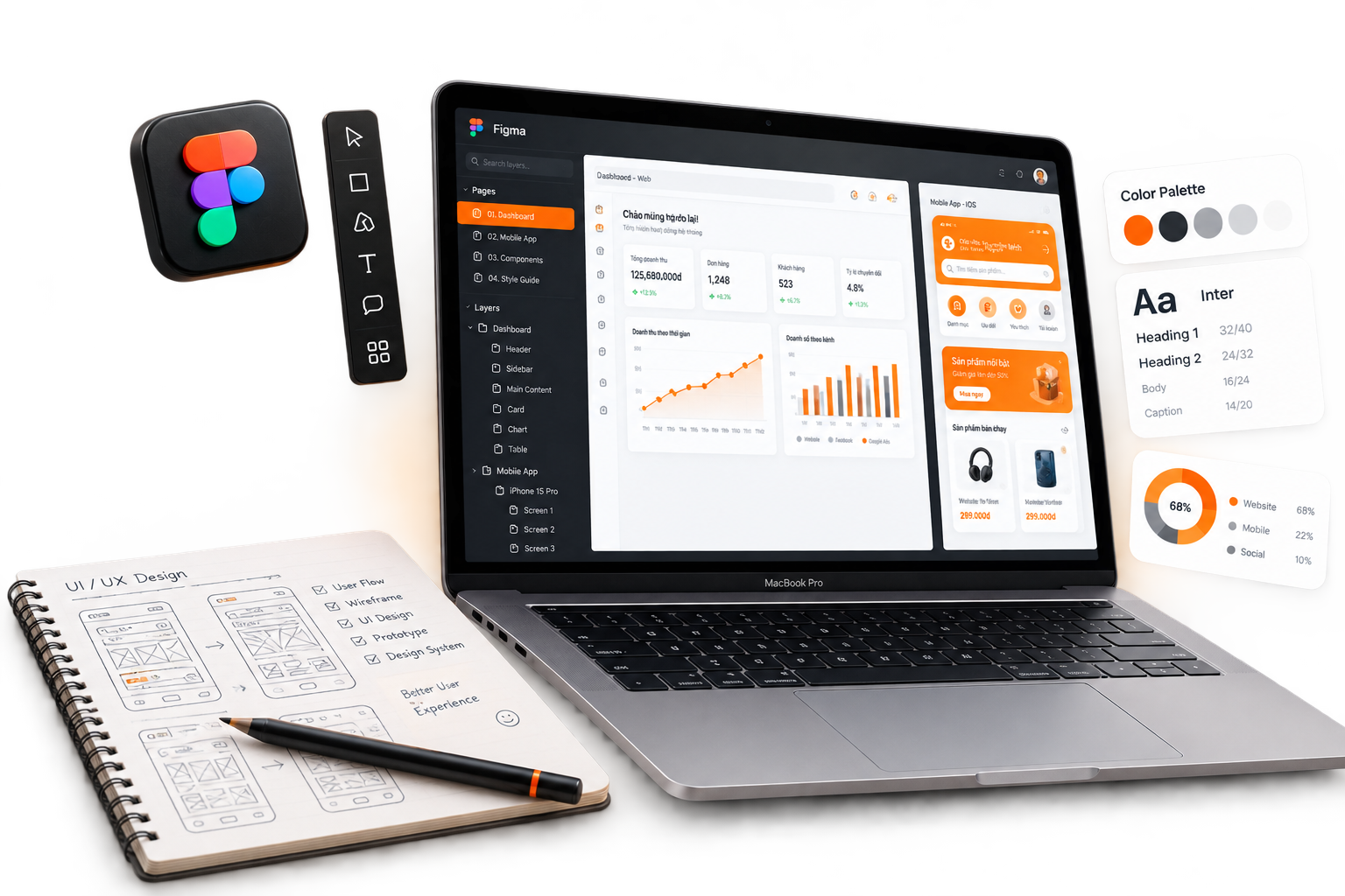 Thiết kế UI/UX theo yêu cầu - Truyền Thông Cửu Long