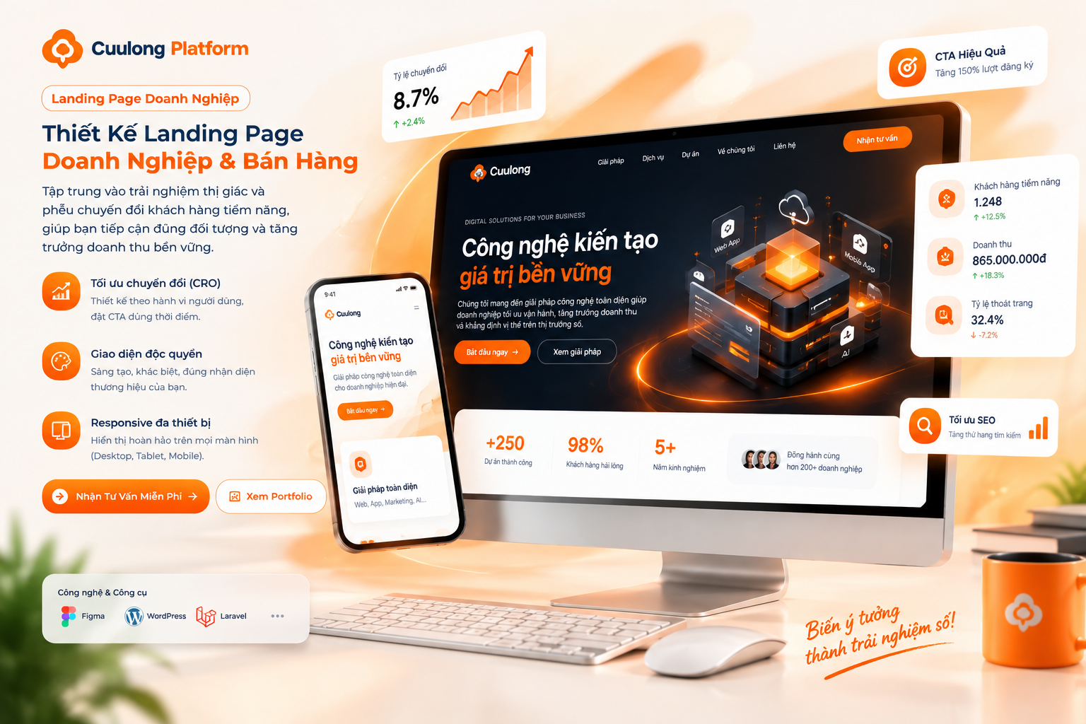 Landing Page Doanh Nghiệp & Bán Hàng