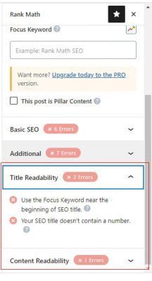 seo bài viết 100 điểm rank math