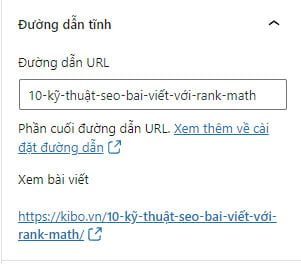 seo bài viết 100 điểm rank math