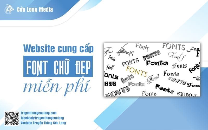 Top 6 trang web tải Font chữ đẹp miễn phí