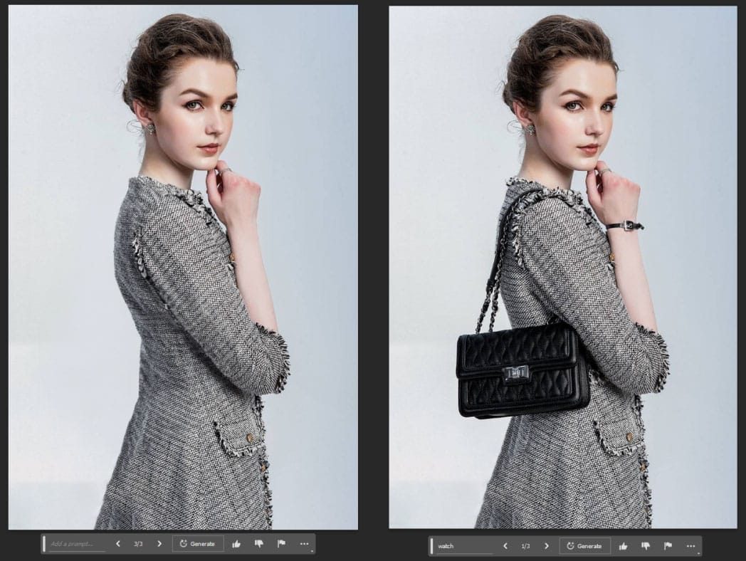 Thêm phụ kiện hình ảnh AI Photoshop
