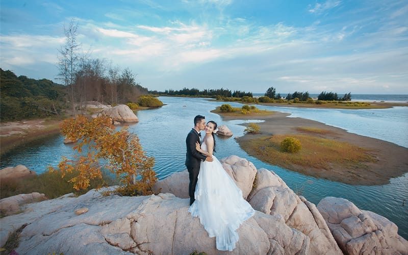 Chụp ảnh cưới ngoại cảnh ở Vũng Tàu