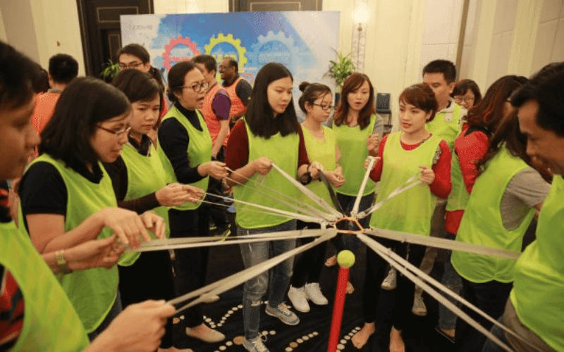 Các trò chơi team building trong nhà