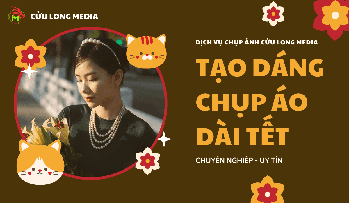 Cách tạo dáng chụp ảnh áo dài tết siêu đơn giản mà cuốn hút