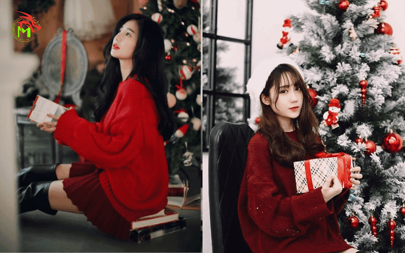 Chụp ảnh concept noel