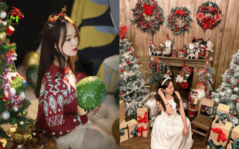 Chụp ảnh concept noel