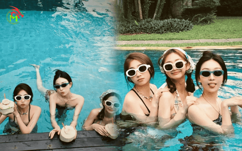 Tạo dáng chụp ảnh ở resort