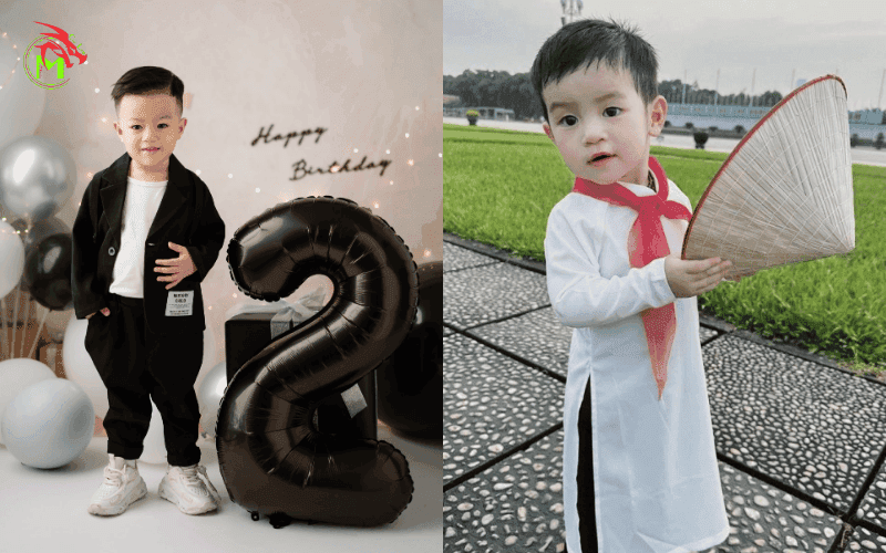 Tạo dáng chụp ảnh cho bé trai