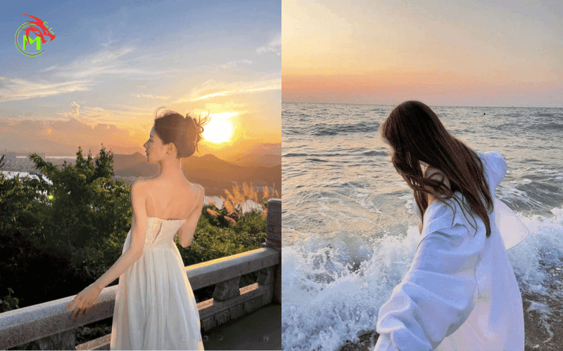 Tạo dáng chụp ảnh quay lưng