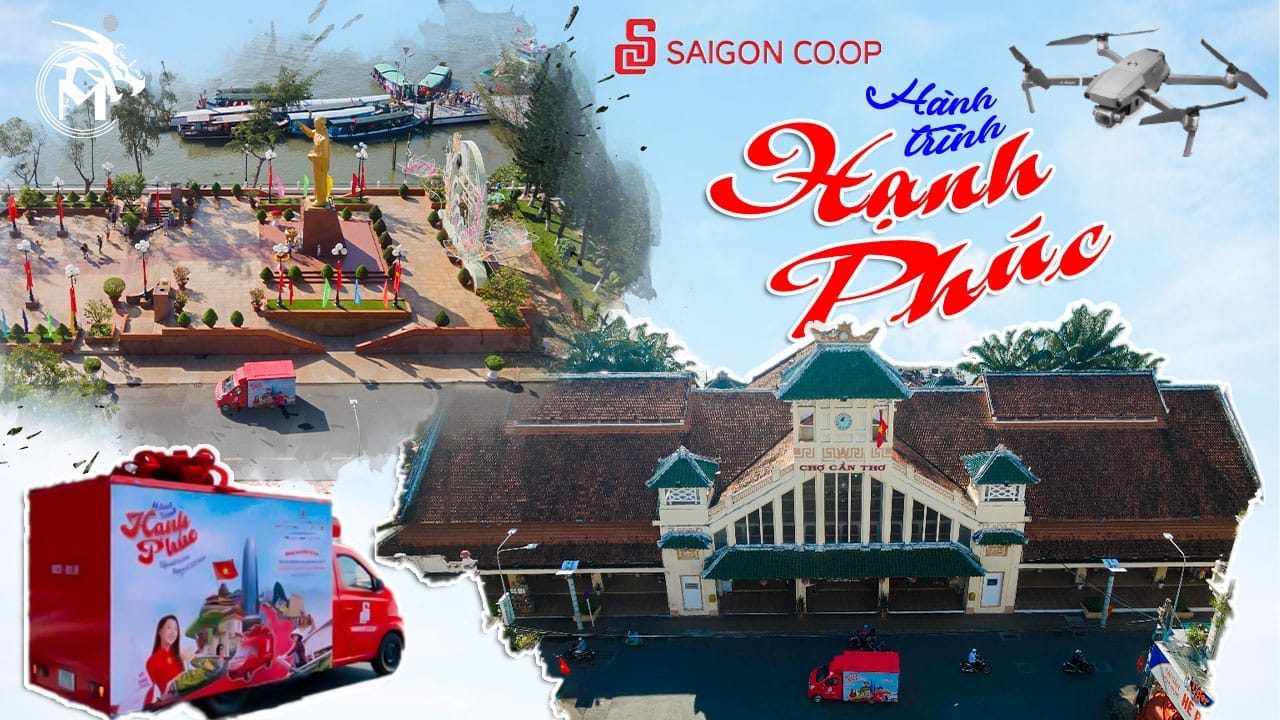 Flycam Chuyến Xe Hành Trình Hạnh Phúc Sài Gòn Co.op - Cần Thơ 5/2025