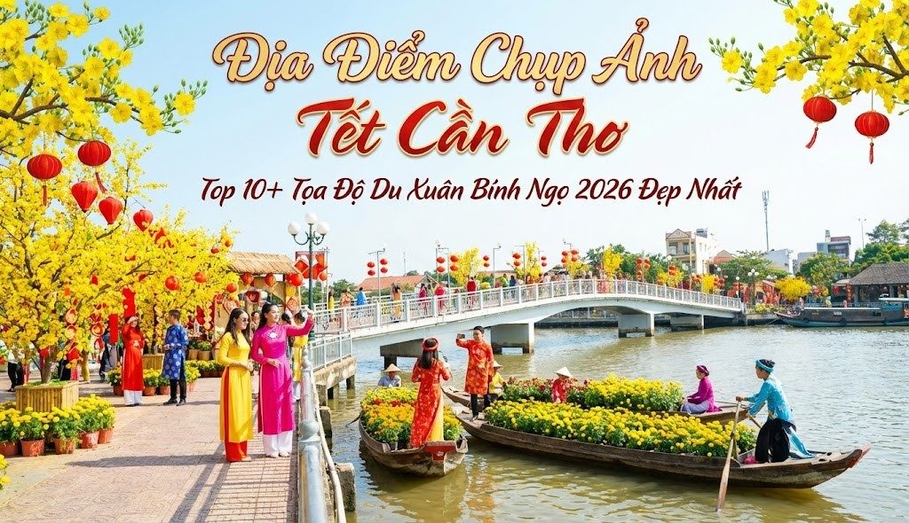 Top 10+ Địa Điểm Chụp Ảnh Tết Cần Thơ 2026 Đẹp "Quên Lối Về" - Du Xuân Bính Ngọ