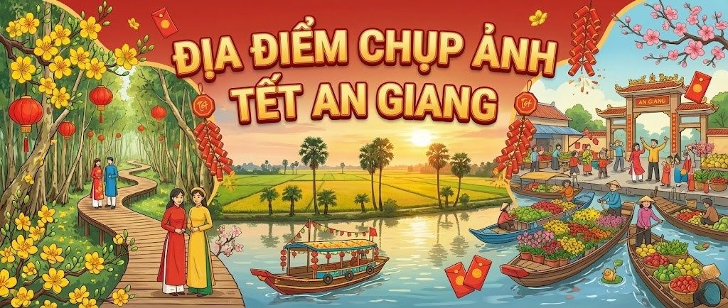 Địa Điểm Chụp Ảnh Tết An Giang 2026: Top 15+ Tọa Độ "Sống Ảo" Đẹp Nhất