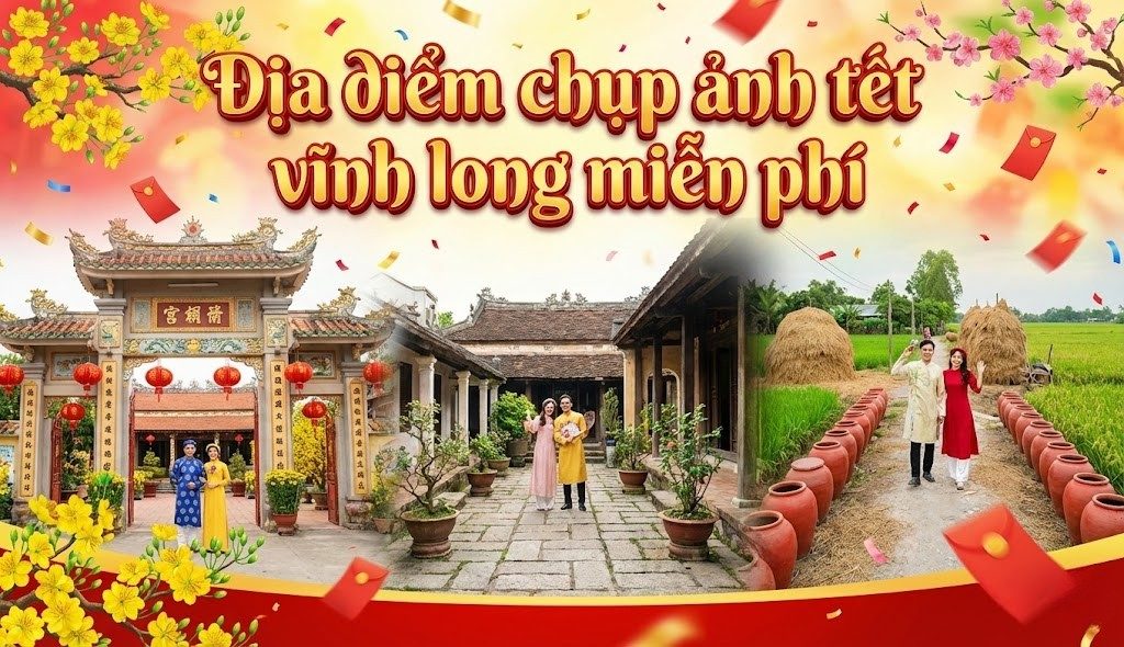 Tổng Hợp 8+ Địa Điểm Chụp Ảnh Tết Vĩnh Long 2026 Miễn Phí &amp; Đẹp Nhất