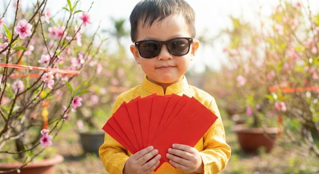 Tạo dáng chụp ảnh tế cho bé