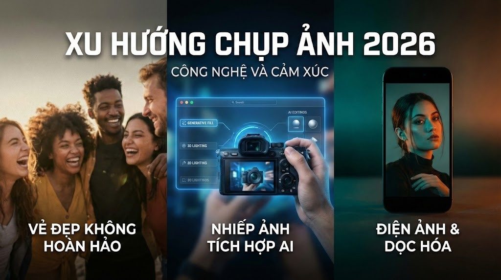 Xu Hướng Chụp Ảnh Hiện Nay (2026): Khi Công Nghệ Gặp Gỡ Cảm Xúc Chân Thực