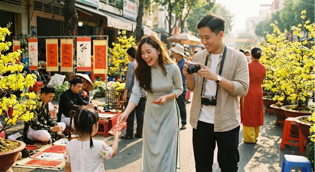 Chụp ảnh tết 2026