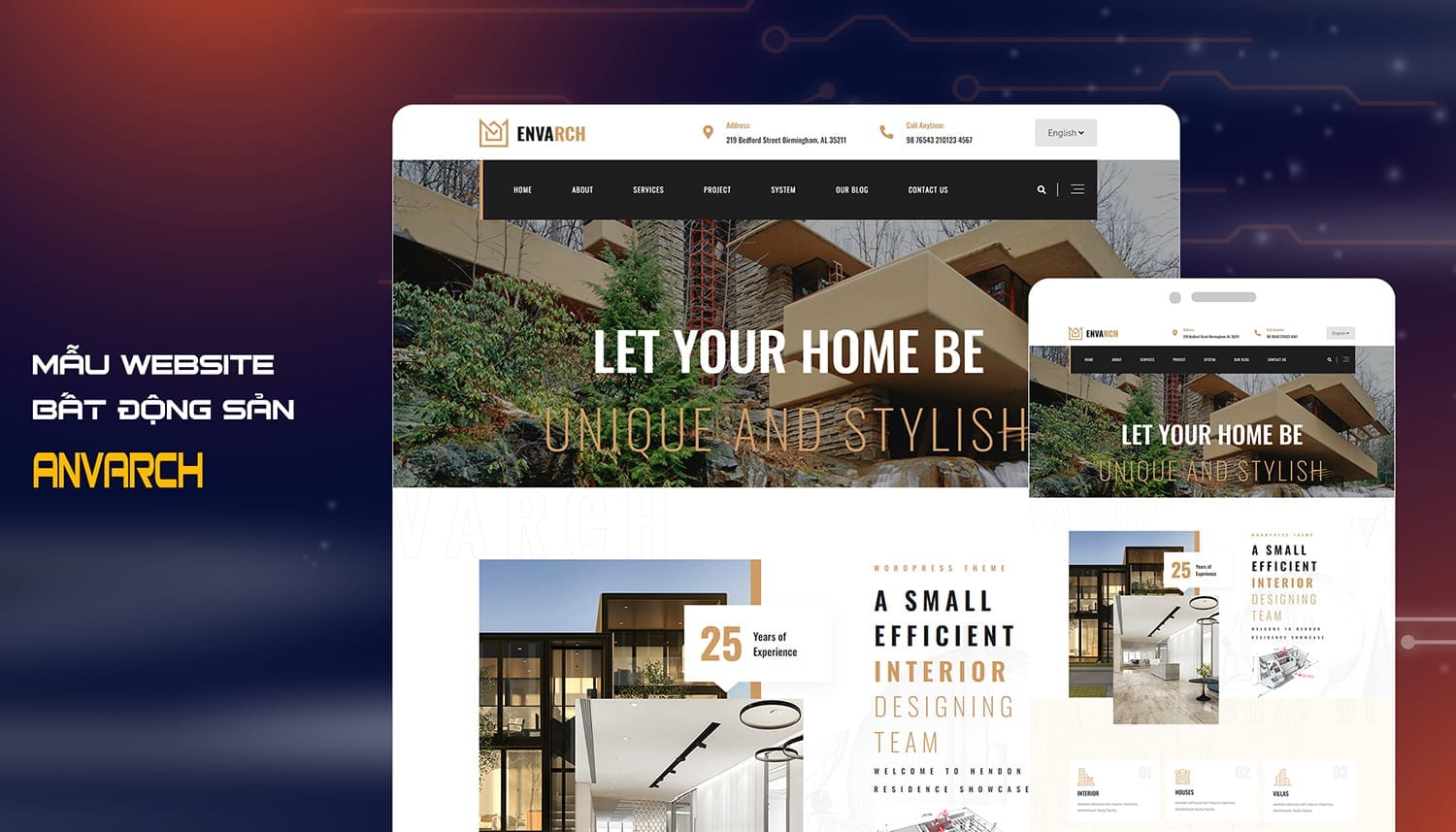 banner template website bat dong san envarch