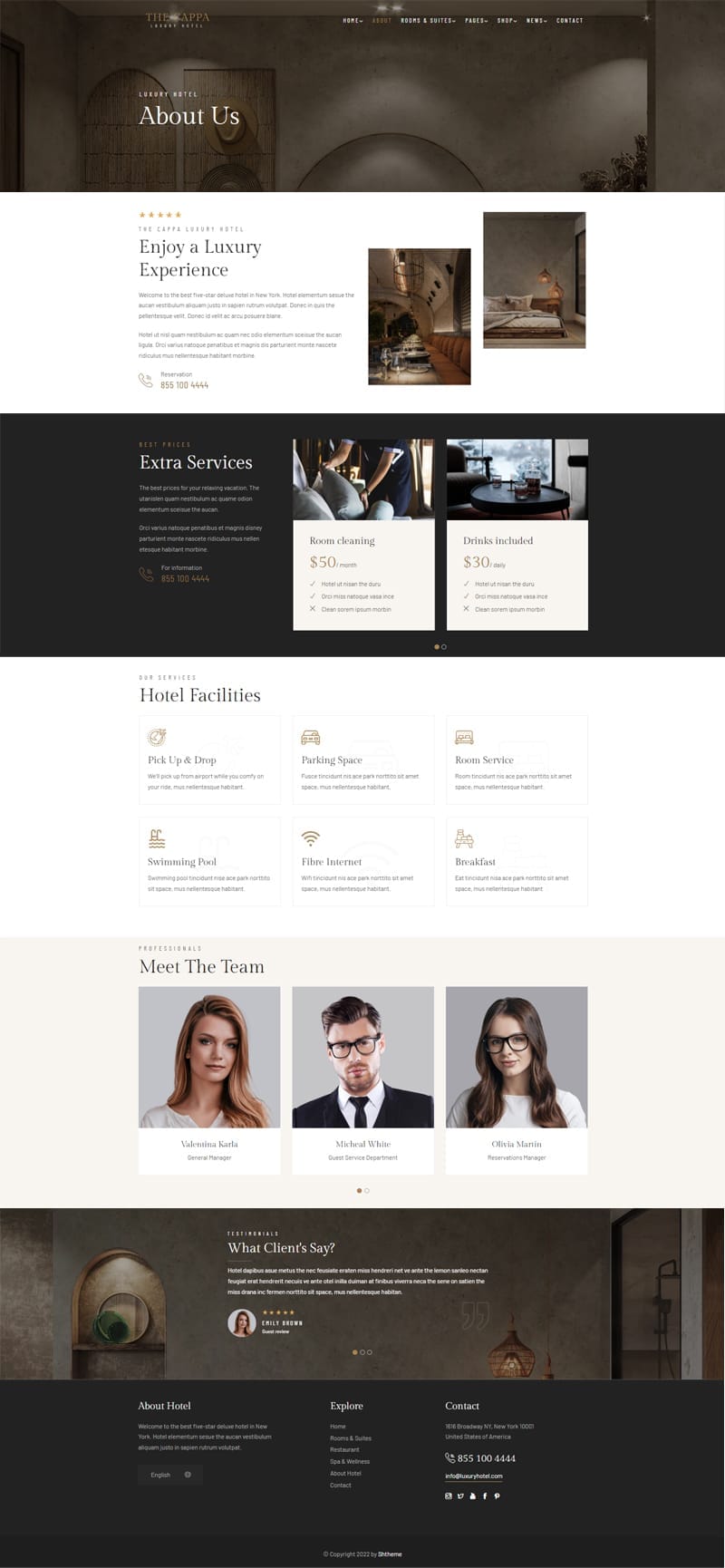 template website hotel the cappa hinh 3