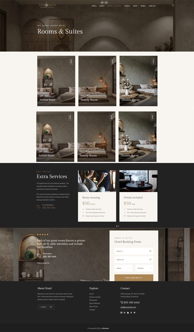 template website hotel the cappa hinh 4