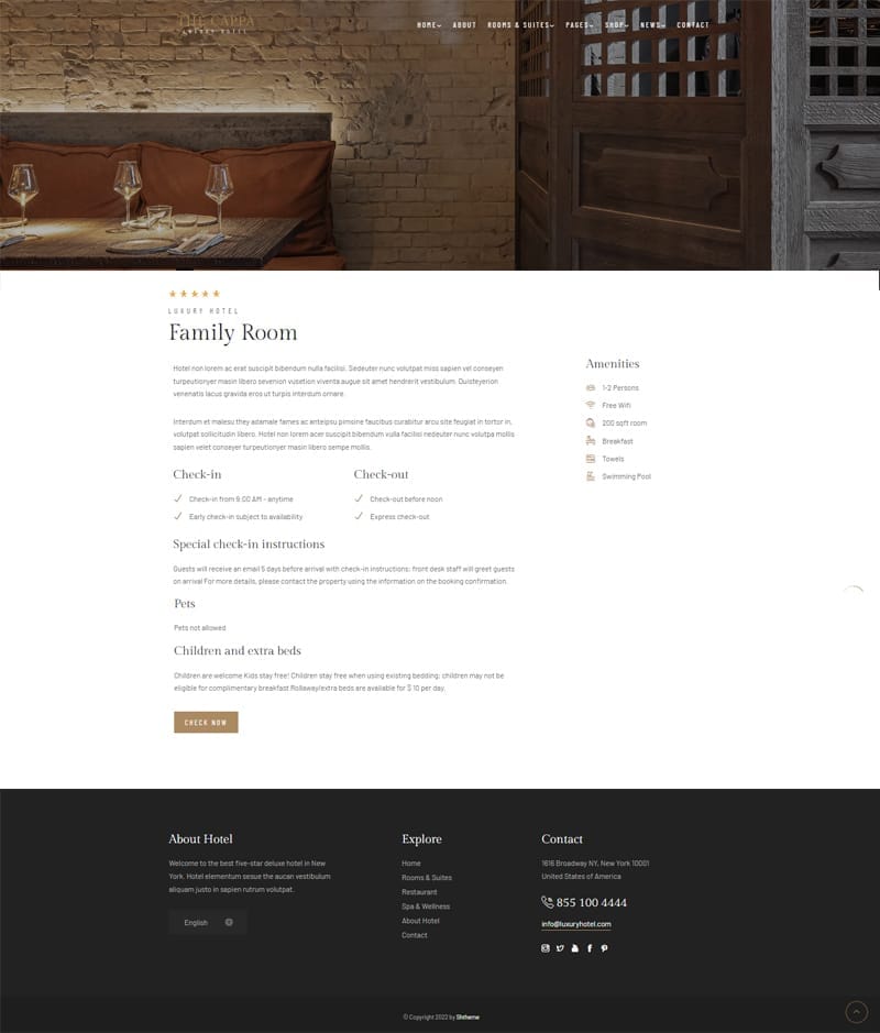 template website hotel the cappa hinh 5