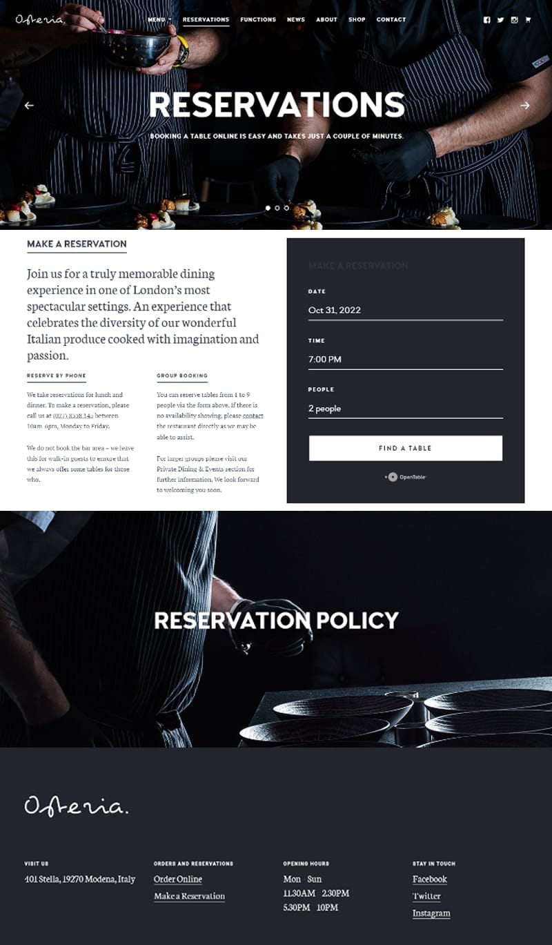 template website nhahang khachsan osteria hinh 4