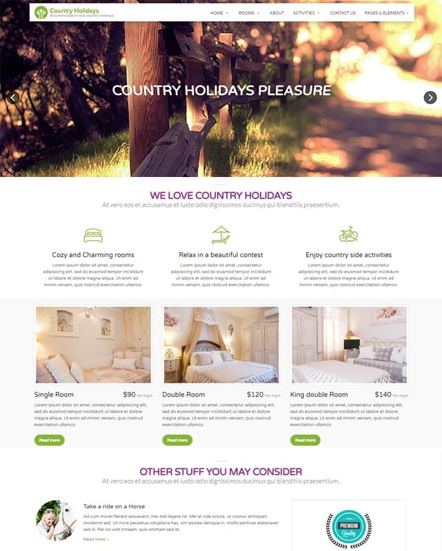 thumbnail template website CountryHolidays