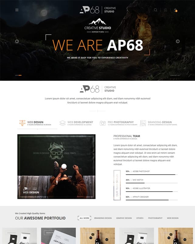 thumbnail template website blog newpaper ap68