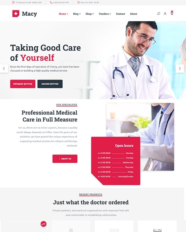 thumbnail template website health macy