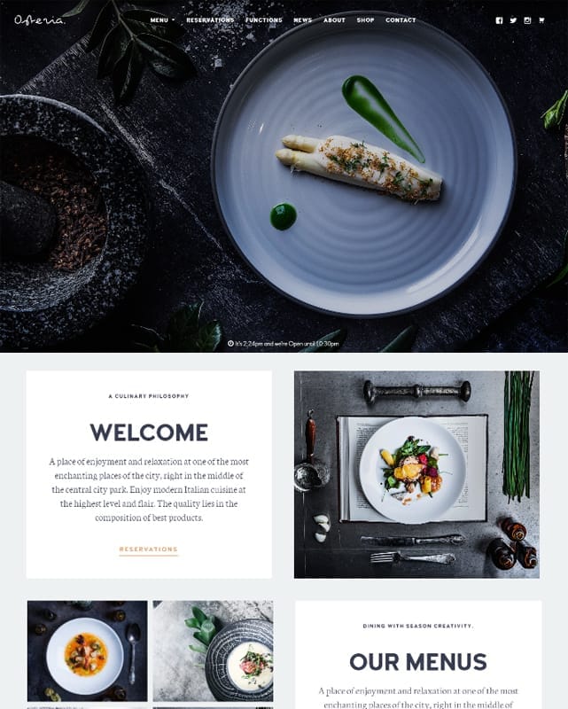thumthumbnail template website blog retauran Osteria