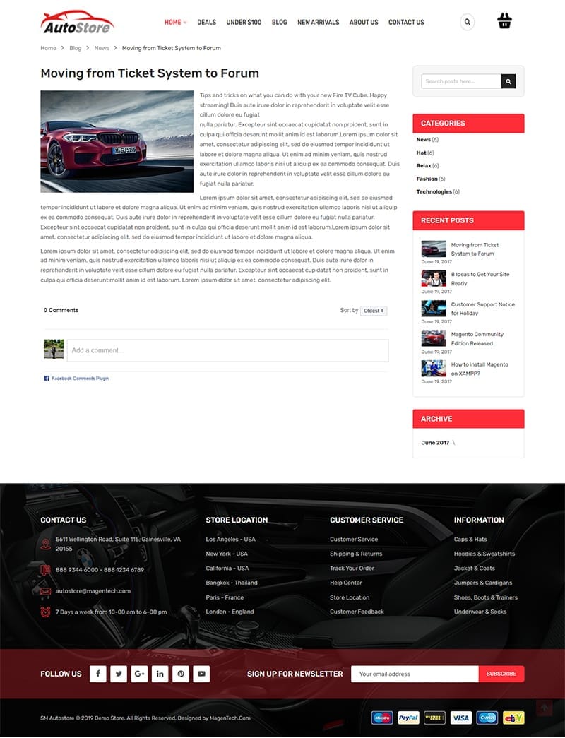 template website autostore blogdetail
