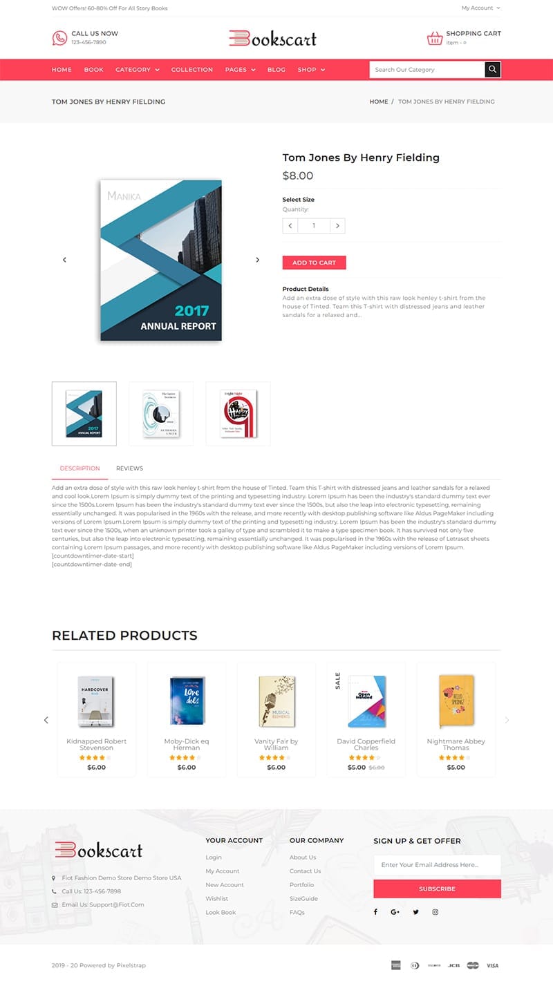 template website book bookscart productdetail