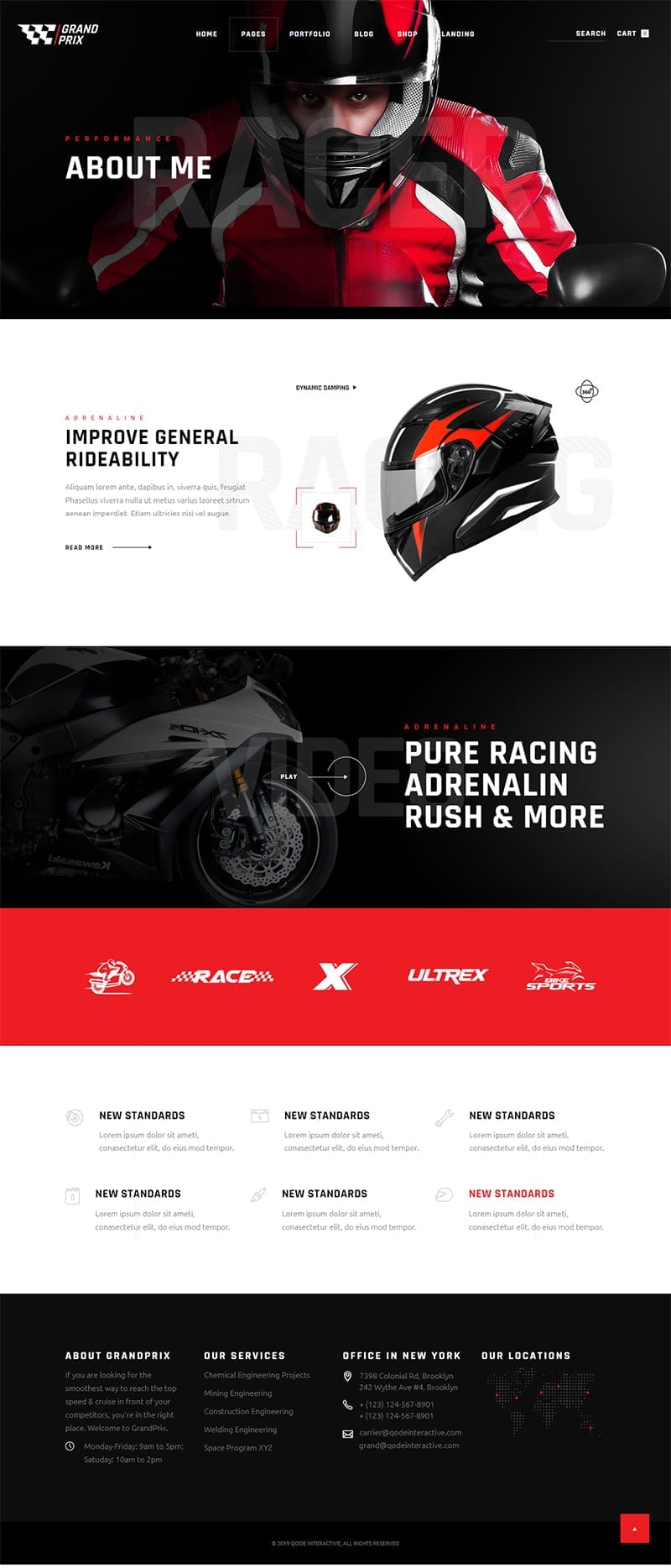 template website car grand aboutpage