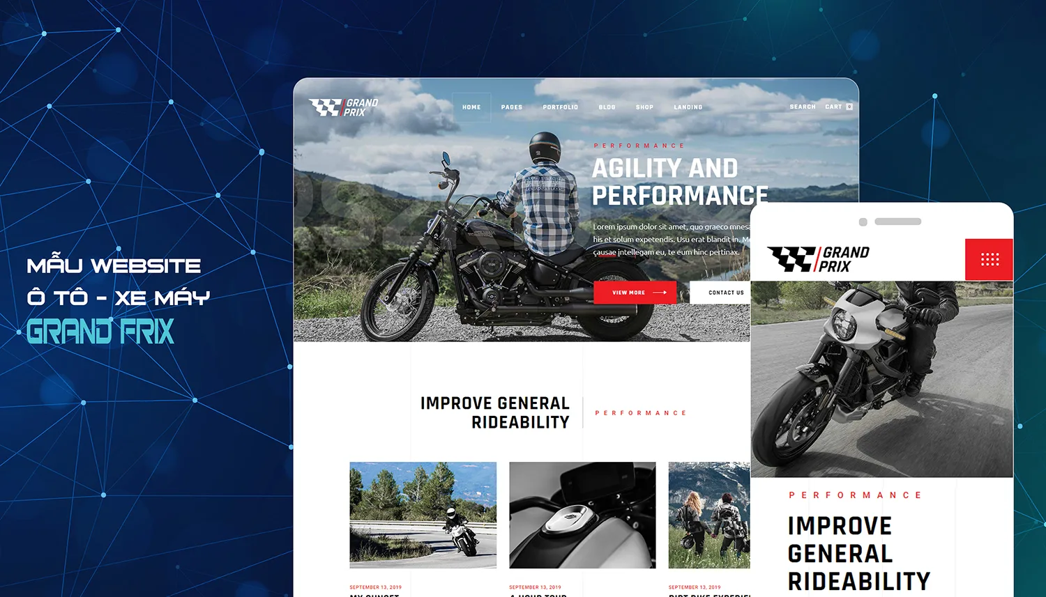 template website car grand banner