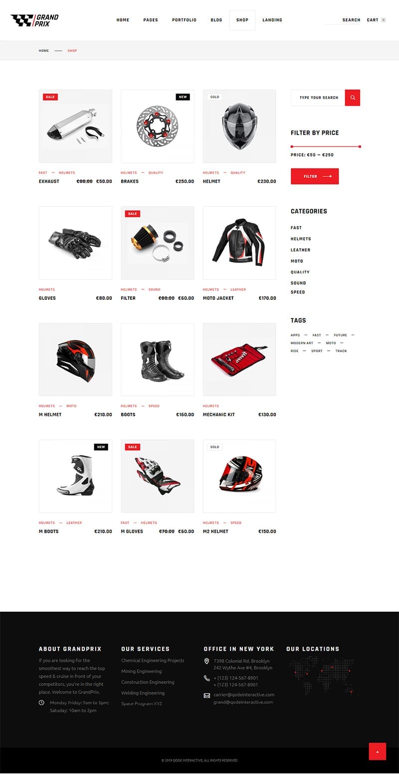template website car grand shop