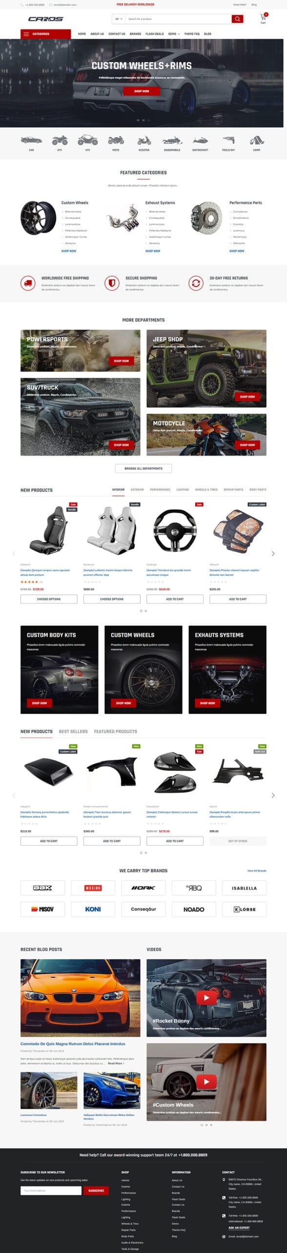 template website carstore caros homepage scaled
