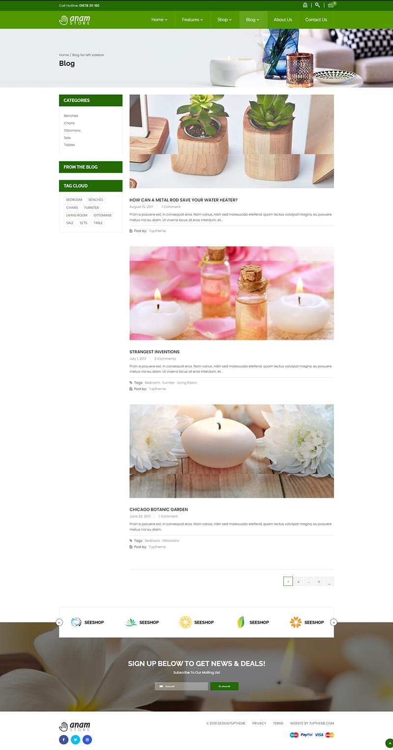 template website health anam blogpage