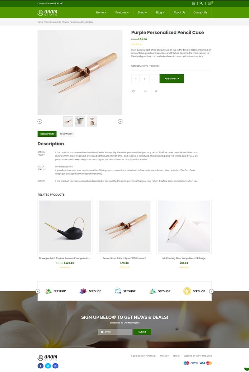template website health anam productdetail