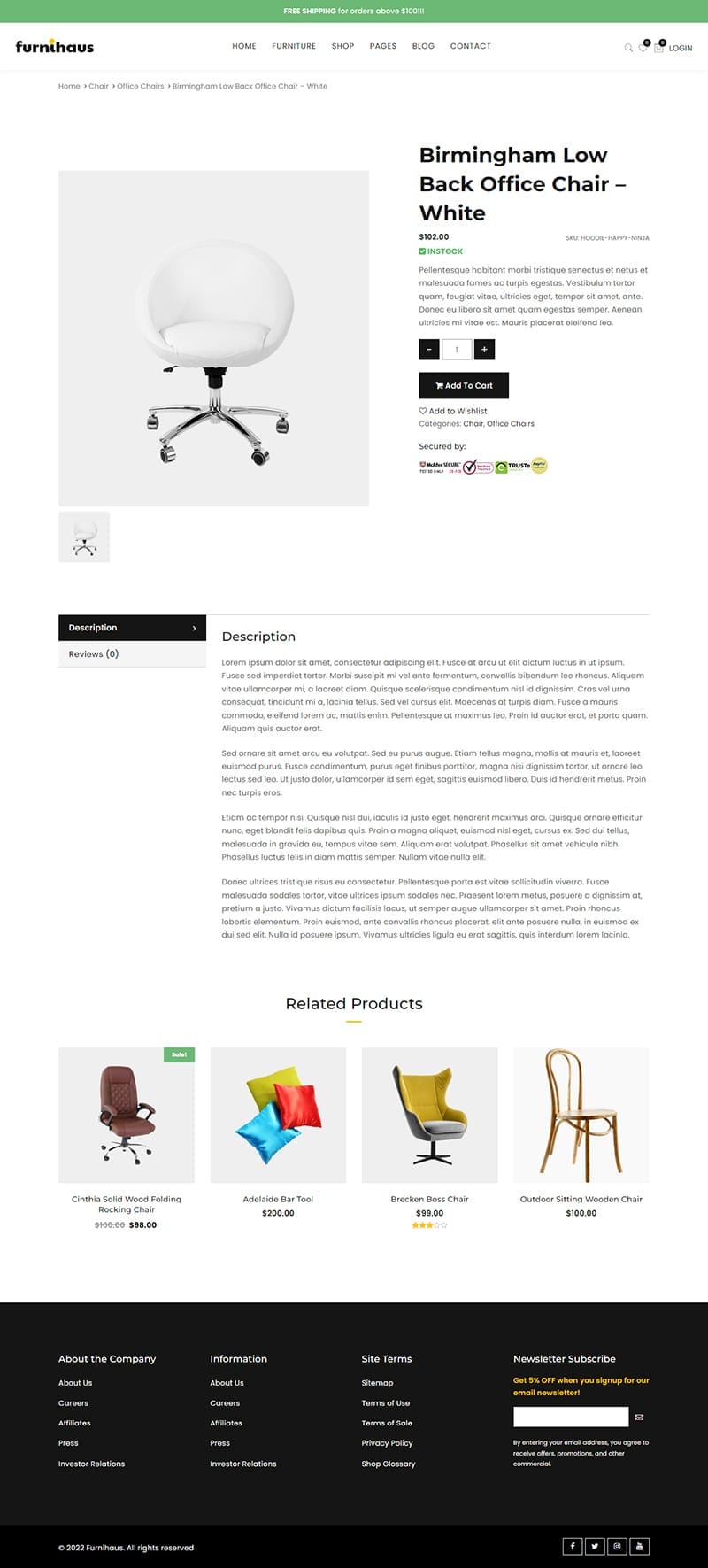 template website noithattrangtri furnihaus productdetail
