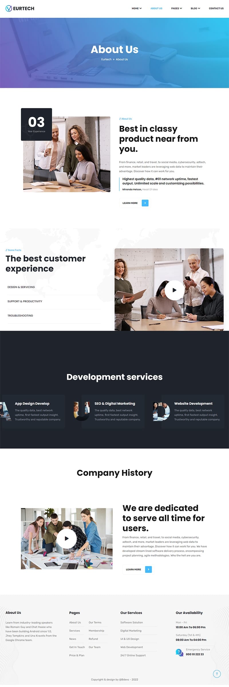 template website technology eurtech hinh 3