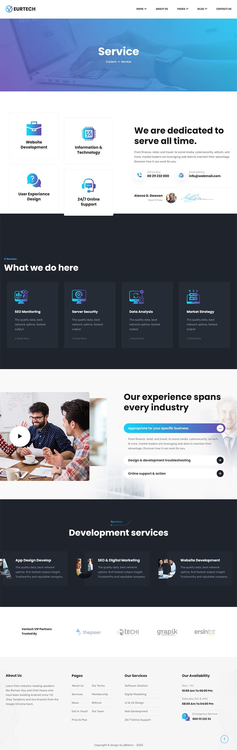 template website technology eurtech hinh 4
