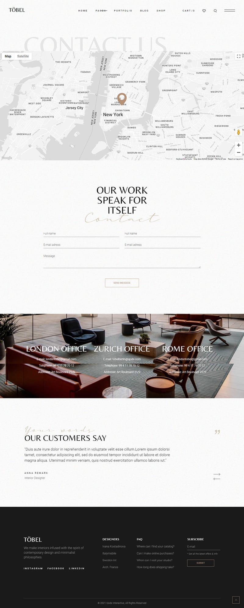 template website trangtrinoithat tobe contactpage