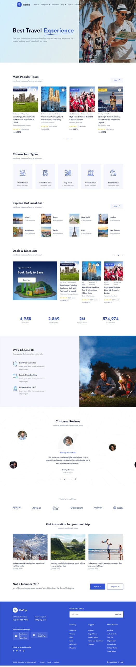 template website travel homepage scaled