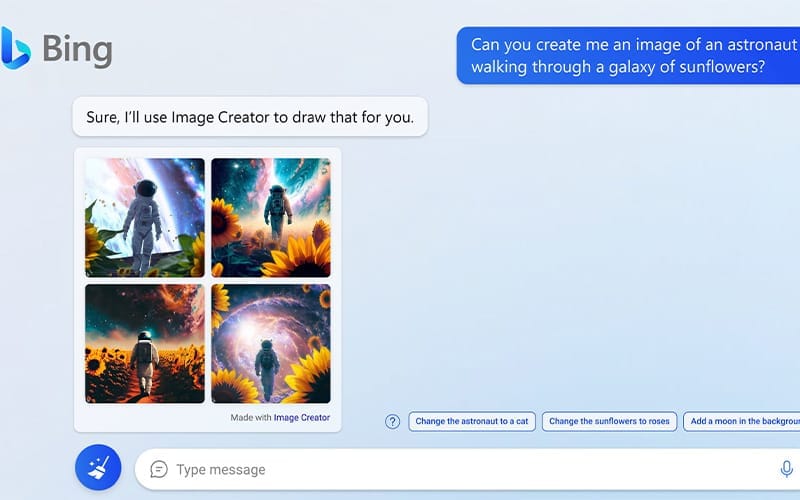 Công cụ tạo hình ảnh bằng Bing Image Creator