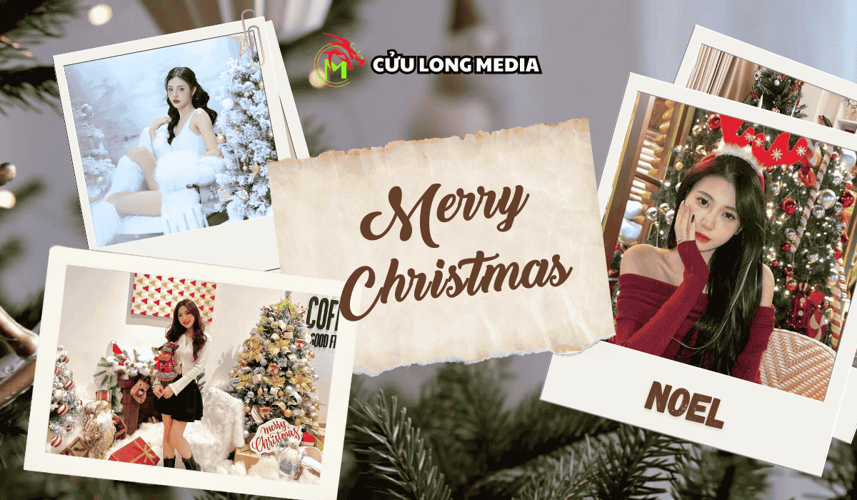 Tạo dáng chụp hình noel