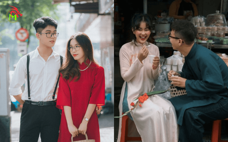Concept Chụp Ảnh Đôi Tết: Lưu Giữ Khoảnh Khắc Tết Ấm Áp 3 Concept chụp ảnh đôi tết