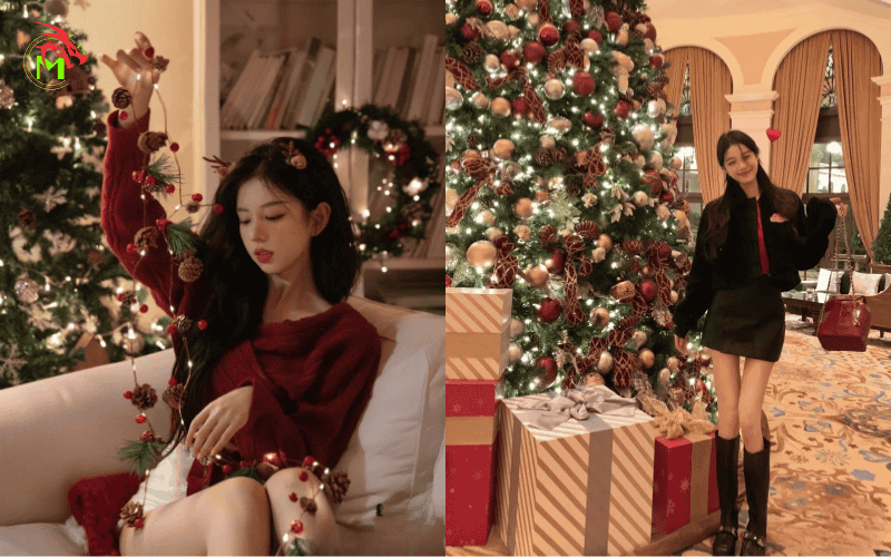 Những kiểu chụp Noel đẹp: Bắt trọn khoảnh khắc giáng sinh lung linh 4 Những kiểu chụp noel đẹp