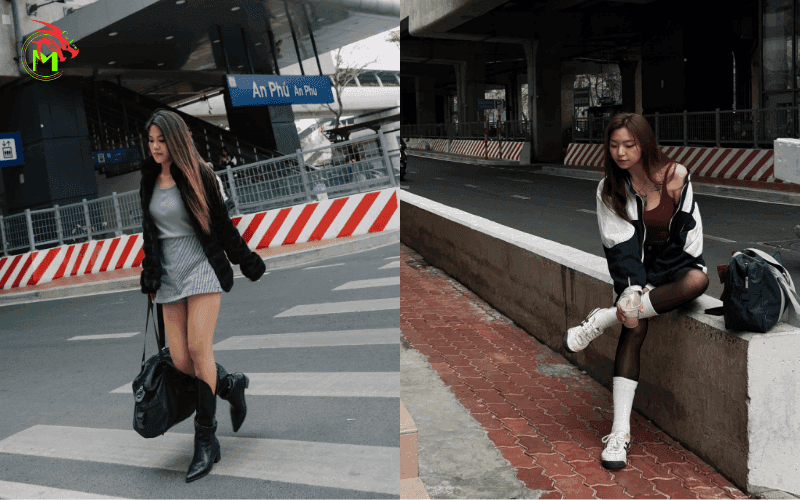 Chụp ảnh ga metro an phú